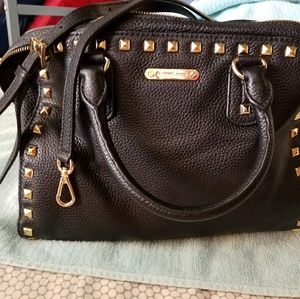 Aunthentic Michael Kors Black leather satchel